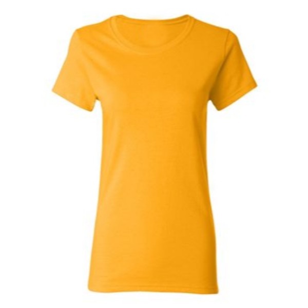 15 gold plain blank women t shirt front